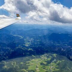 Flugwegposition um 11:10:10: Aufgenommen in der Nähe von Gemeinde Schwarzenbach an der Pielach, 3212, Österreich in 2779 Meter